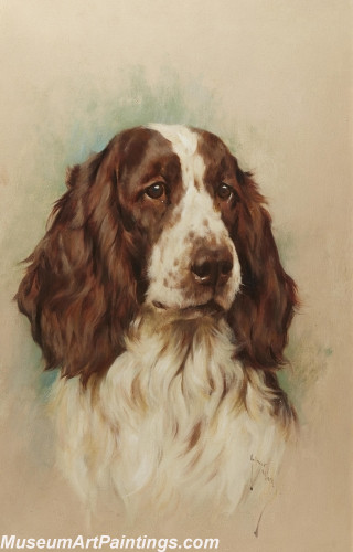 Handmade Dog Portrait Oil Paintings MA020