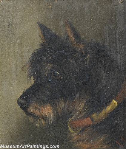 Handmade Dog Portrait Oil Paintings MA026