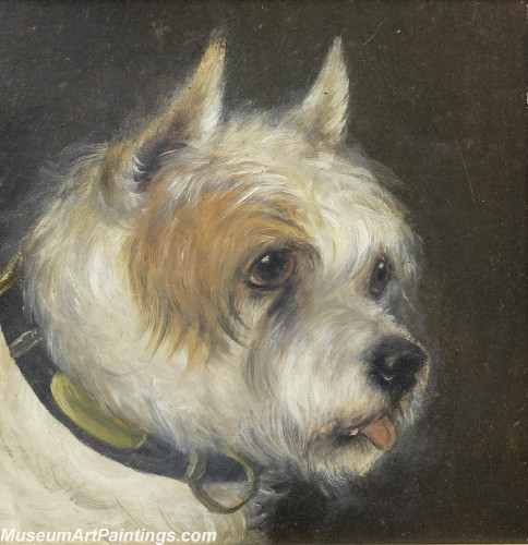 Handmade Dog Portrait Oil Paintings MA029