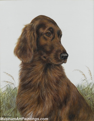 Handmade Dog Portrait Oil Paintings MA035
