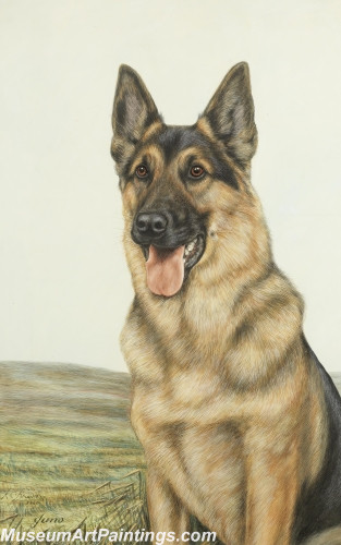 Handmade Dog Portrait Oil Paintings MA036