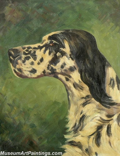 Handmade Dog Portrait Oil Paintings MA037