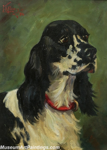 Handmade Dog Portrait Oil Paintings MA038