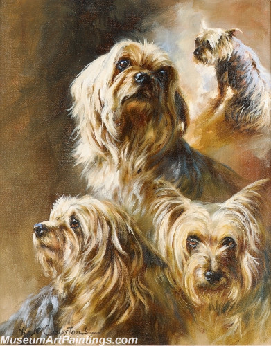 Handmade Dog Portrait Oil Paintings MA044
