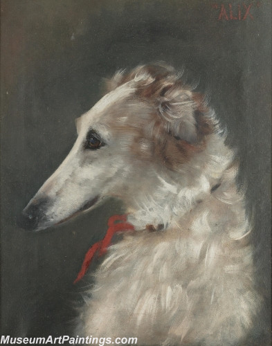 Handmade Dog Portrait Oil Paintings MA045