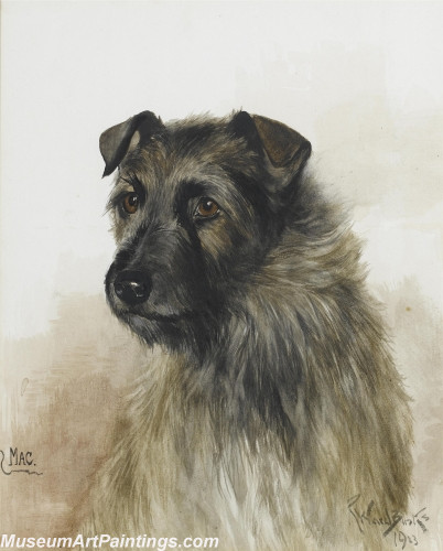 Handmade Dog Portrait Oil Paintings MA047