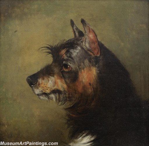 Handmade Dog Portrait Oil Paintings MA057