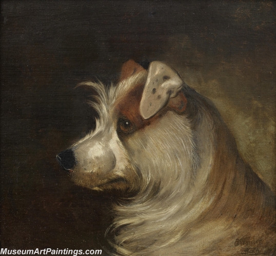 Handmade Dog Portrait Oil Paintings MA058