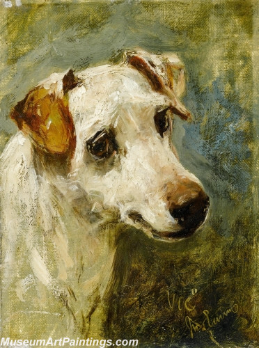 Handmade Dog Portrait Oil Paintings MA062