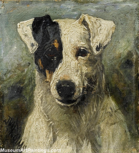 Handmade Dog Portrait Oil Paintings MA064