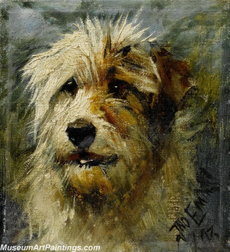 Handmade Dog Portrait Oil Paintings MA066