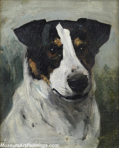Handmade Dog Portrait Oil Paintings MA068
