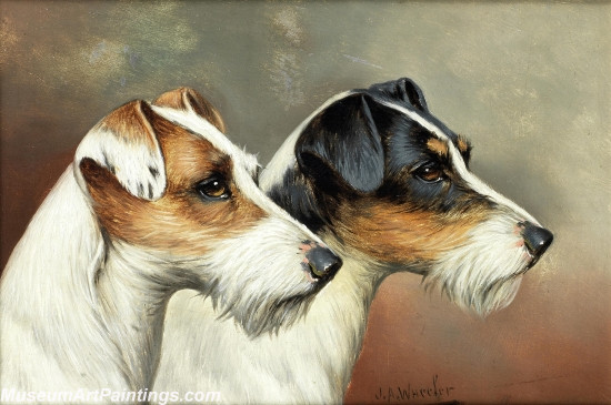 Handmade Dog Portrait Oil Paintings MA070