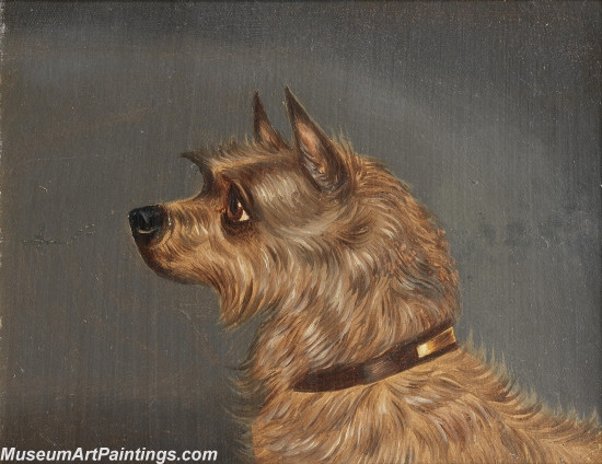 Handmade Dog Portrait Oil Paintings MA071