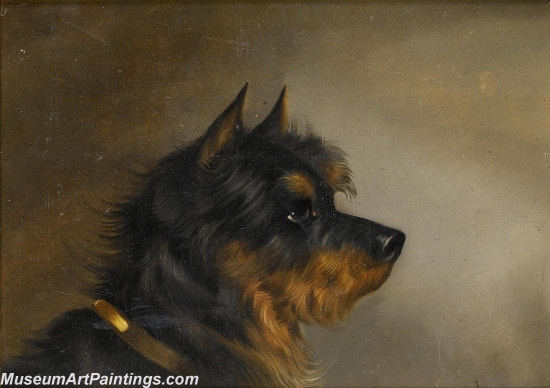 Handmade Dog Portrait Oil Paintings MA072