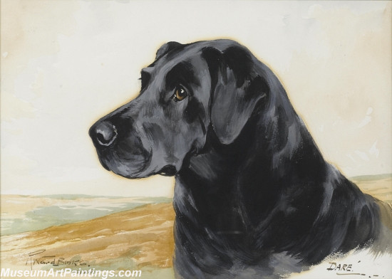 Handmade Dog Portrait Oil Paintings MA074