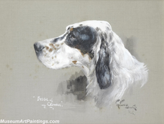 Handmade Dog Portrait Oil Paintings MA075