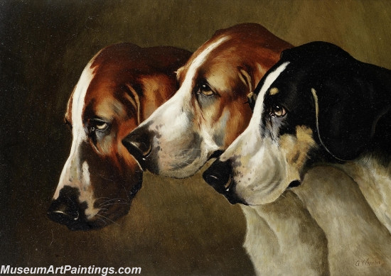 Handmade Dog Portrait Oil Paintings MA077
