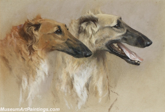 Handmade Dog Portrait Oil Paintings MA079