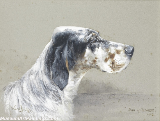 Handmade Dog Portrait Oil Paintings MA080