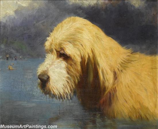 Handmade Dog Portrait Oil Paintings MA081