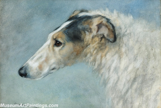 Handmade Dog Portrait Oil Paintings MA082