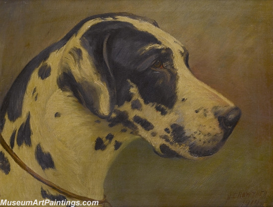 Handmade Dog Portrait Oil Paintings MA084