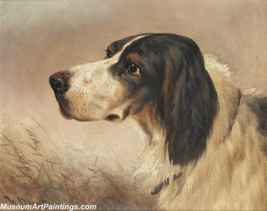 Handmade Dog Portrait Oil Paintings MA090
