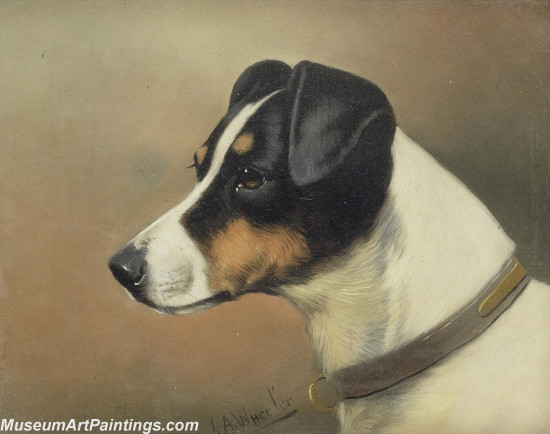Handmade Dog Portrait Oil Paintings MA094