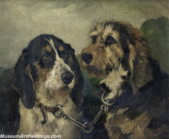 Handmade Dog Portrait Oil Paintings MA095