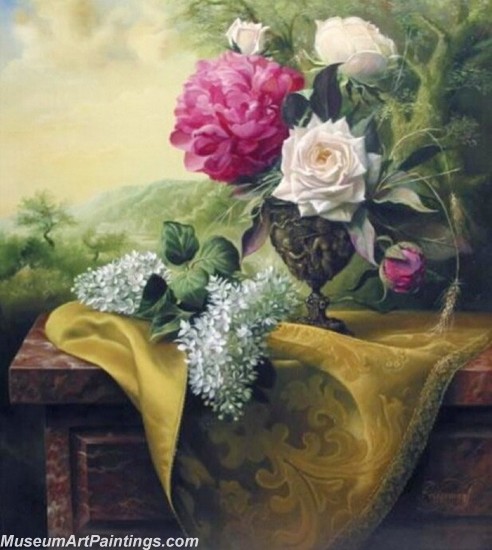 Handmade Flower Oil Painting 023