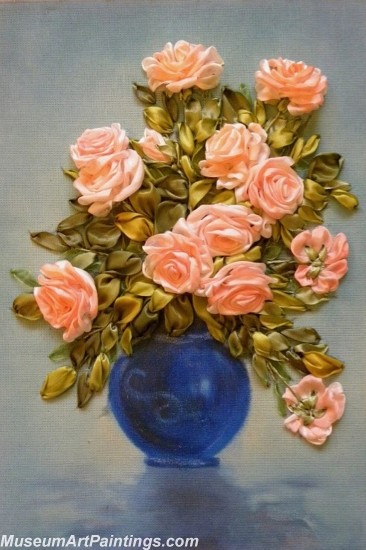 Handmade Flower Oil Paintings Roses 216