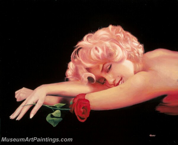 Handmade Marilyn Monroe Sexy Pin Up Girls Paintings M1315