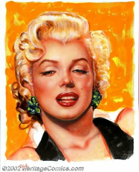 Handmade Marilyn Monroe Sexy Pin Up Girls Paintings M713