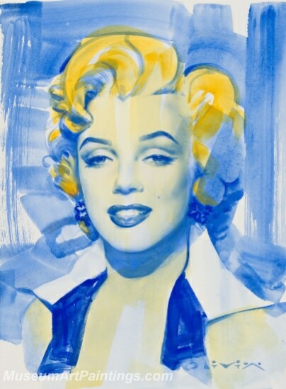 Handmade Marilyn Monroe Sexy Pin Up Girls Paintings M718