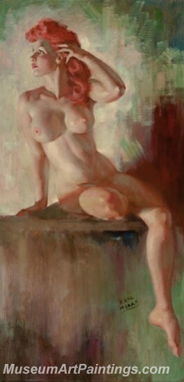 Handmade Modern Paintings of Women Sexy Pinup Girl Oil Paintings M109