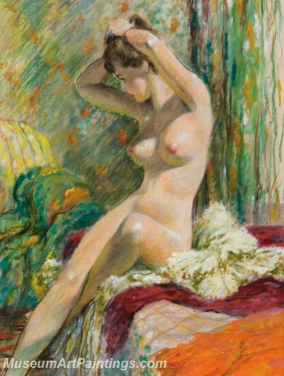 Handmade Modern Paintings of Women Sexy Pinup Girl Oil Paintings M191