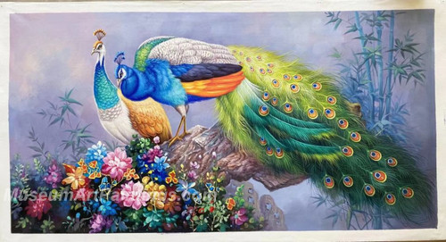 Handmade Peacock Oil Paintings HPMS11