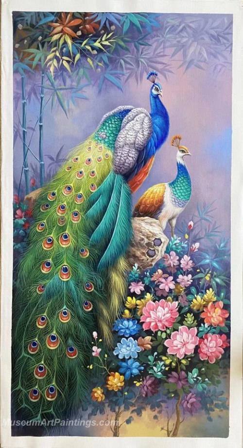 Handmade Peacock Oil Paintings HPMS12