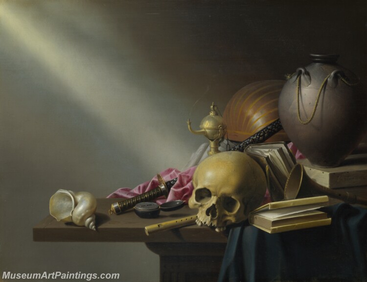 Harmen Steenwyck Still Life An Allegory of the Vanities of Human Life Painting