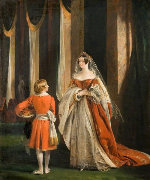 Harriet Elizabeth Georgiana Leveson Gower Duchess of Sutherland in Her Coronation Robes