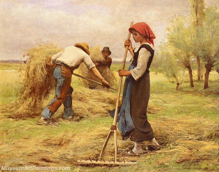 Hay making Painting