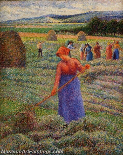 Haymakers at Eragny Painting