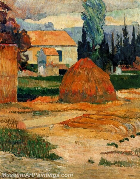 Haystack near Arles Painting