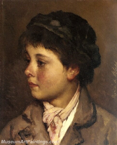 Head of a Young Boy Painting