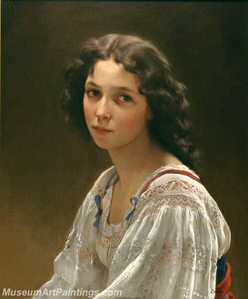 Head of a Young Girl Painting