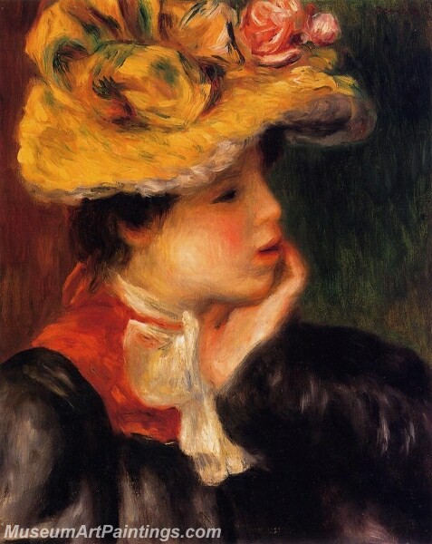 Head of a Young Woman Painting