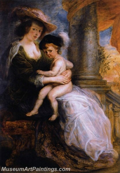 Helena Fourment with her Son Francis Painting