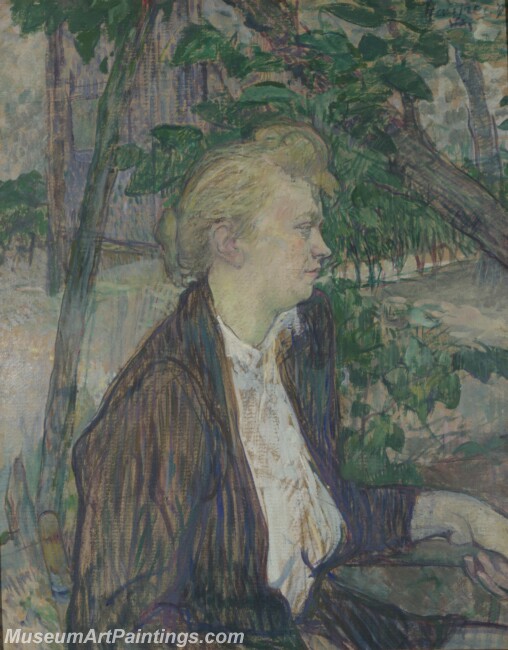 Henri de Toulouse Lautrec Woman seated in a Garden