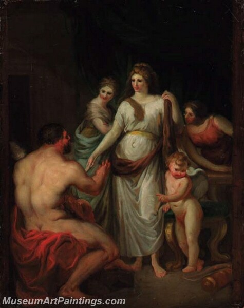 Hercules and Omphale Painting